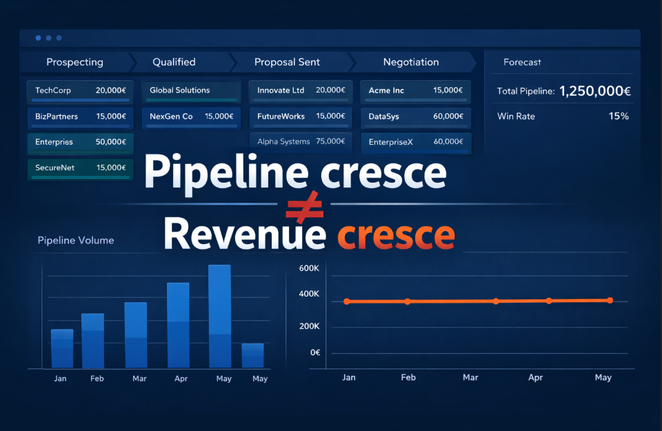Porque muitas empresas B2B têm pipeline… mas não têm crescimento